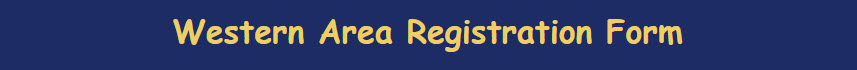 Western Area Registration Form